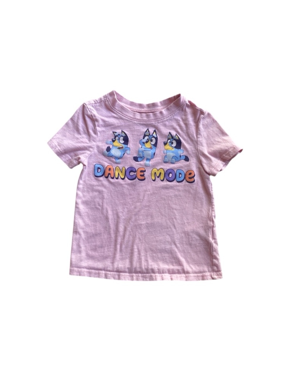 Bluey 2T Pink Dance Mode Tee